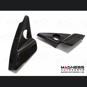 Maserati GranTurismo Interior Trim - Carbon Fiber - Tweeter Triangles Frame Cover Trim Kit